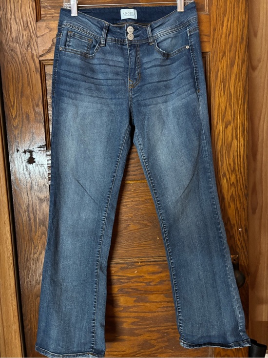Angels Jeans Denim - Angels Jeans Wide Leg Flared Jeans - Dark Blue Wash